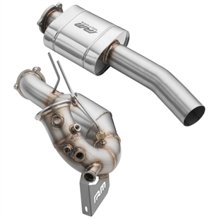 RM Motors Downpipe Set Audi Q5 3.0 TDI – No Catalytic Converter – With Silencer – Set with Silencer – No Heat Shield